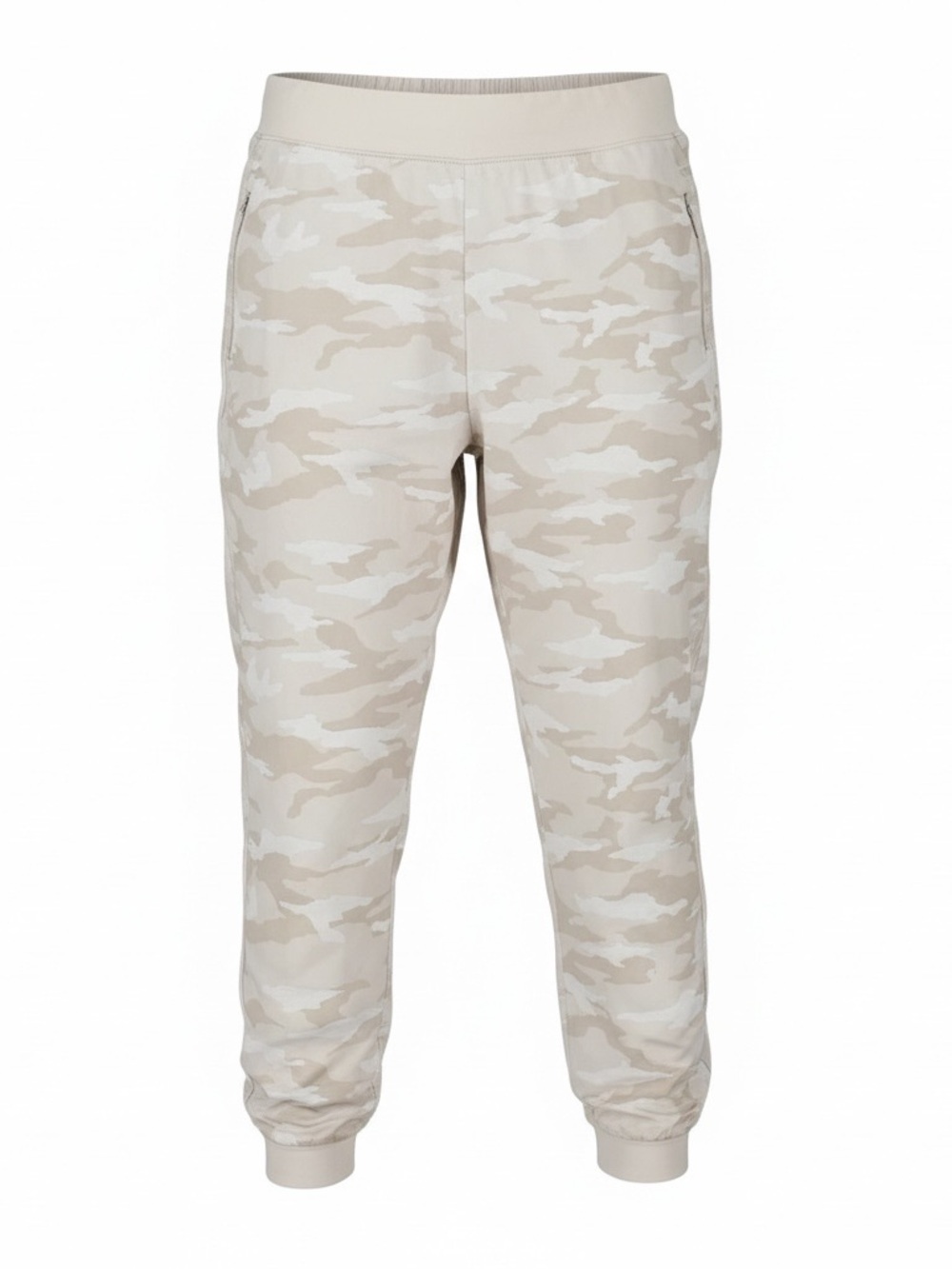 Athleta Brooklyn Camo Jogger Pants Beige Neutral Travel Lightweight Size 14